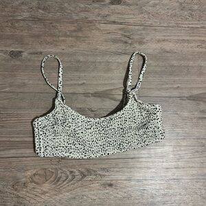 Smocked Polka Dot swim top